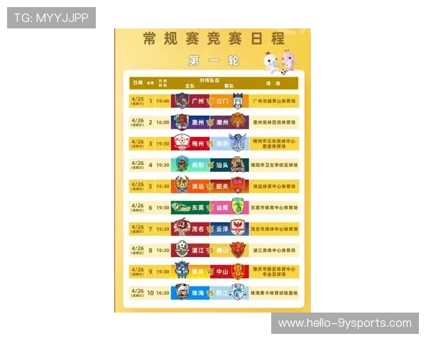 2026赛季粤超联赛完整赛程及关键比赛时间一览